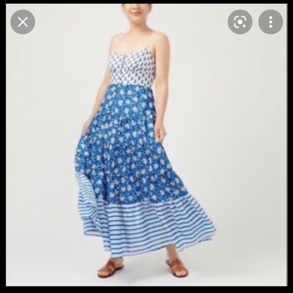 J. Crew Dresses & Skirts - J. Crew mixed block print maxi dress